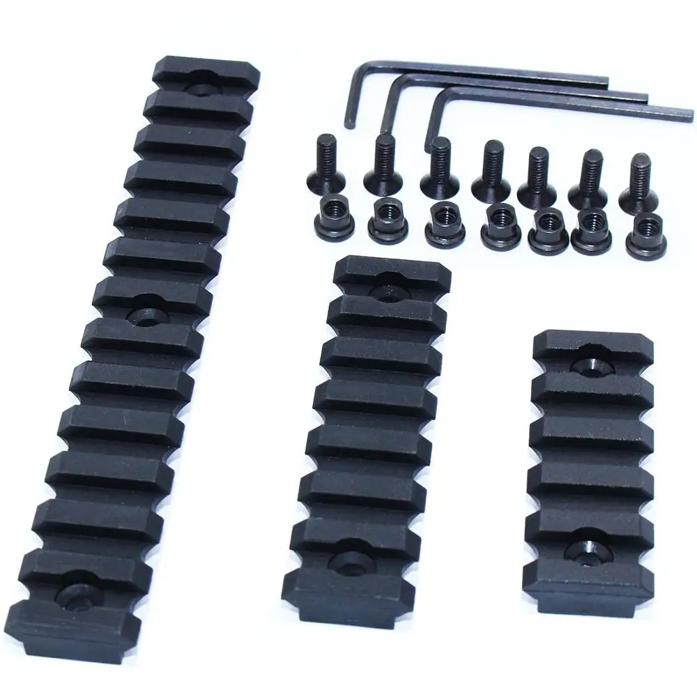 5 7 13 слот Keymod Rail Handguard Picatinny Weaver Mount ABS пластиковая секция с винтами|Аксессуары для