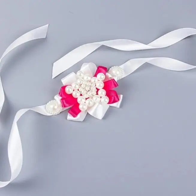 Свадебный корсаж для невесты подружки цветы сделай сам искусственный жемчуг