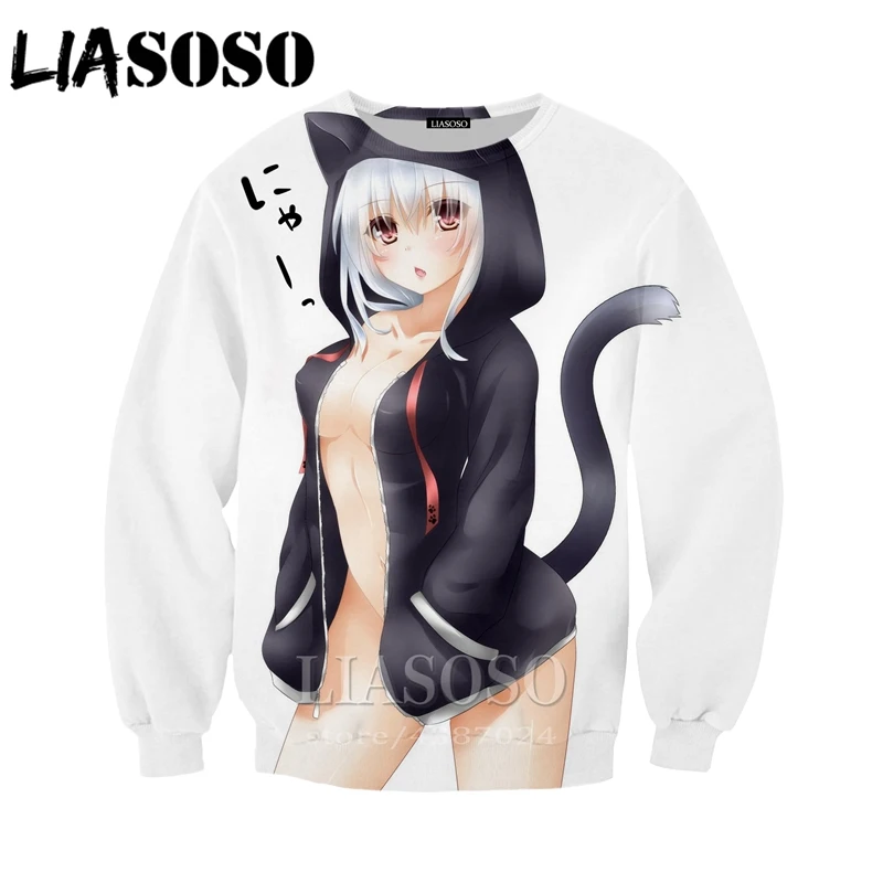 LIASOSO футболка s для мужчин/женщин 3d принт животных Футболка аниме мультфильм