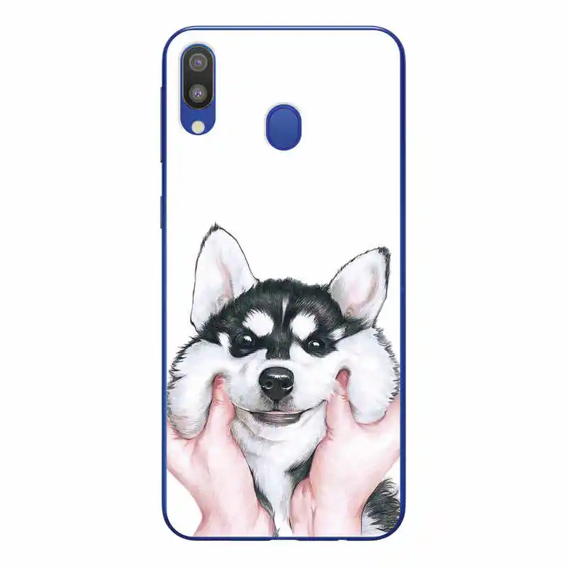 Собака животных рисунком чехол для samsung M20 силиконовый ТПУ мягкий Galaxy M 20 M205F M205