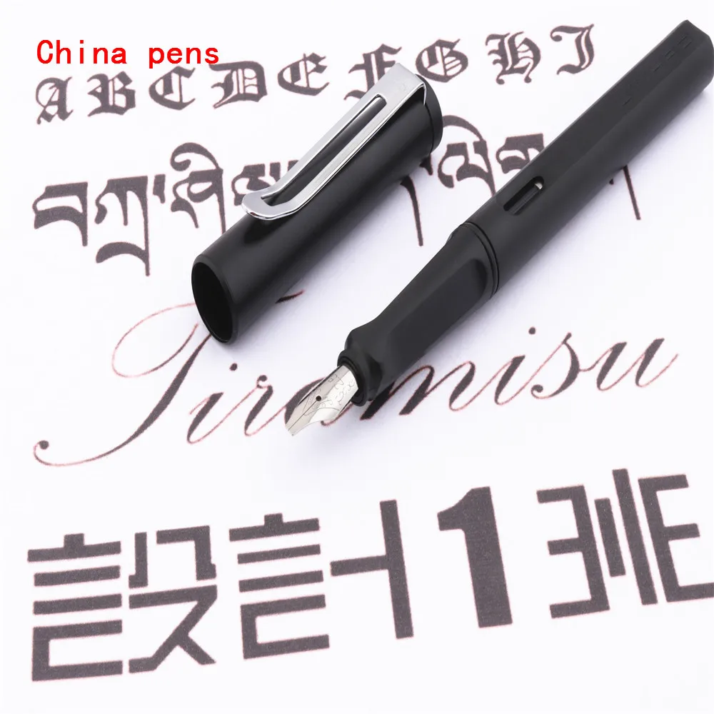 Роскошный Jinhao 878 матовый черный английский каллиграфия Duckbill параллельное искусство ручка цветок тело плоский перо Тибетский арабский авторучка
