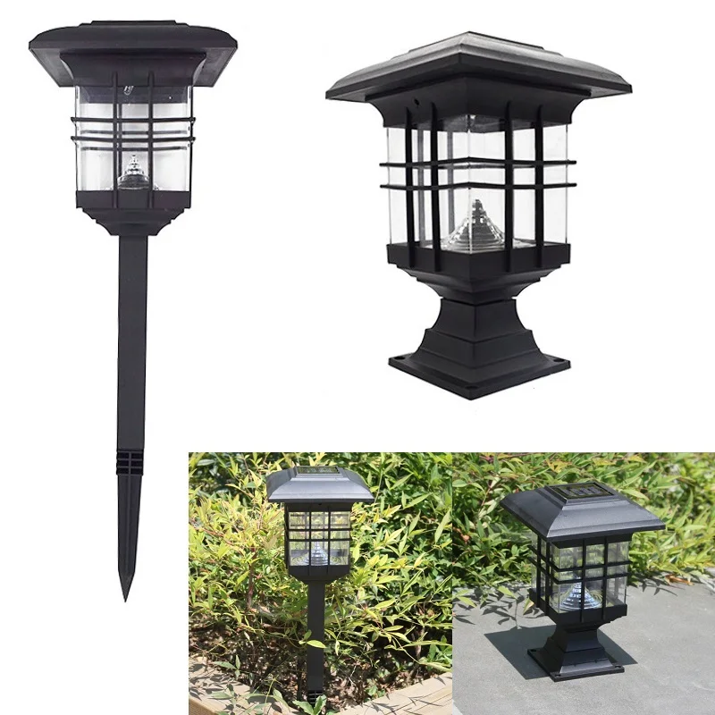 Светодиодный фонарь в стиле ретро на солнечной батарее водонепроницаемый