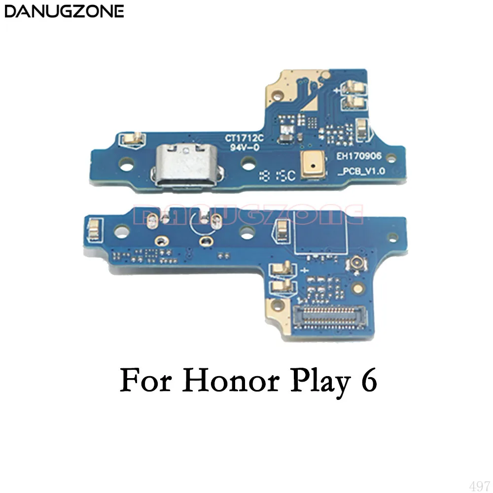 20 шт./лот для Huawei Honor Play 6 6A 6X USB зарядная док-станция штекер разъем порта плата