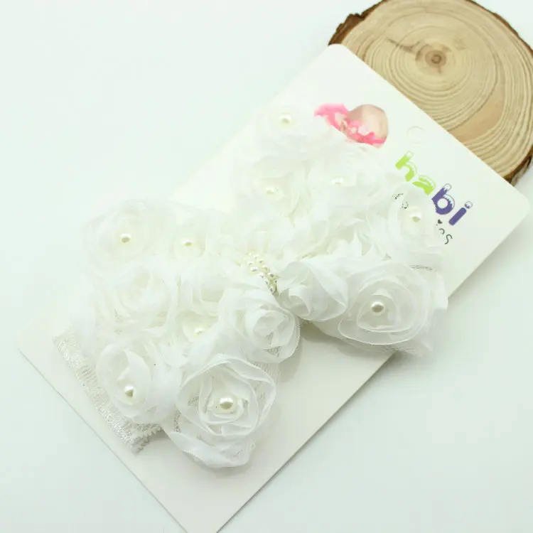 1 Piece MAYA STEPAN Baby Headband Bowknot Handmade DIY Toddler Infant Kids Hair Girl Newborn Bows Lace Chiffon Pearl Turban | Детская