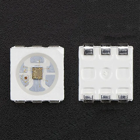 Светодиодные чипы APA102 LED s, 20-1000 шт., фотовспышки SK9822 IC SMD 5050 RGB, 6 контактов для светодиодной ленты, панель освещения DC5V