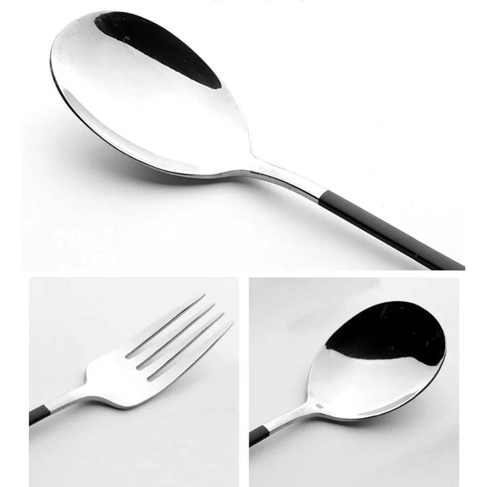 Столовый набор из нержавеющей стали 304 портативная посуда с коробкой ложка вилка