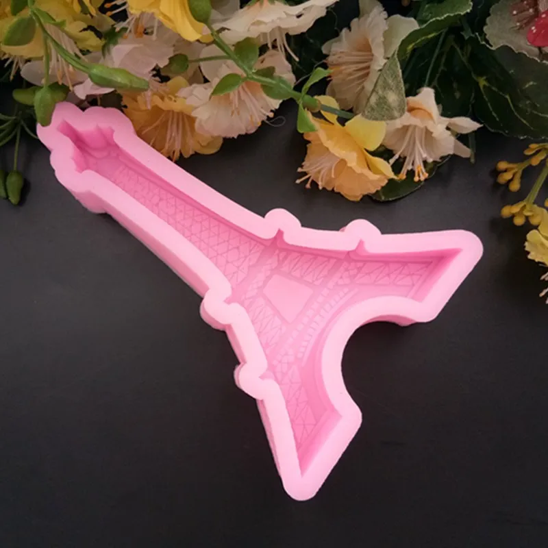 1 шт 3D Эйфелева башня силиконовые формы помадные для DIY украшения торта