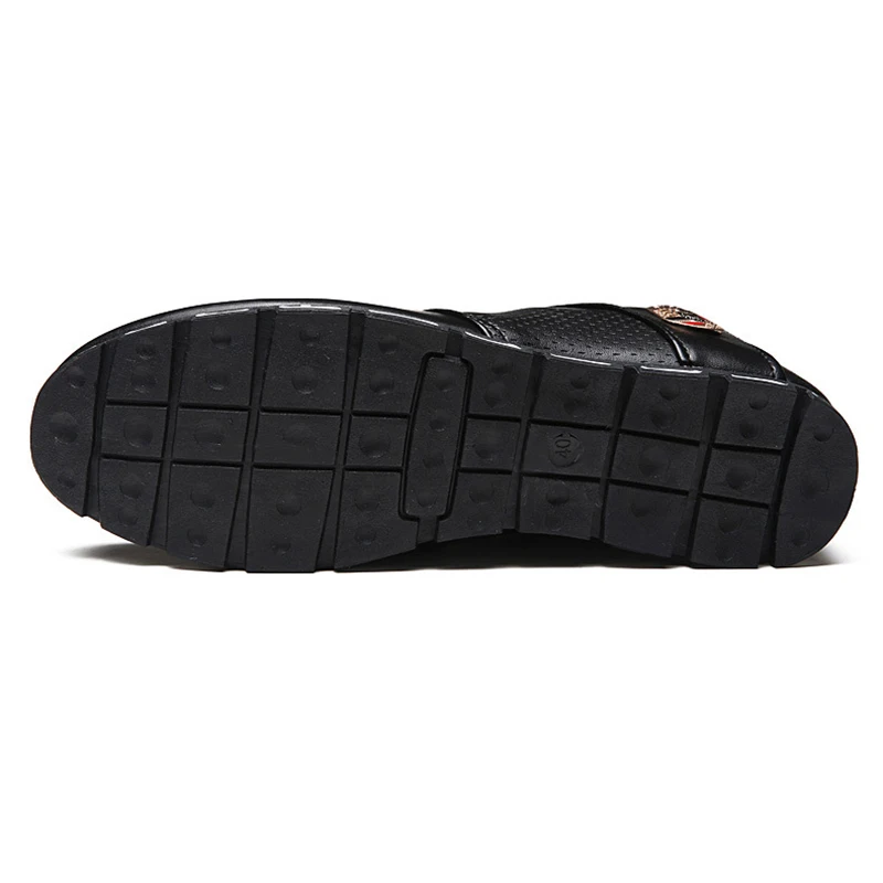 Новинка 2018 мужская повседневная обувь кожаная Осенняя дышащая Роскошная