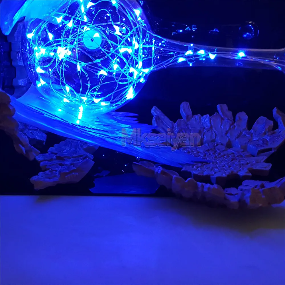 Dragon Ball Z фигурку сын Goku kamehameha DIY свет взрыв сцены игрушечные лошадки фигурка супер Гоку модель