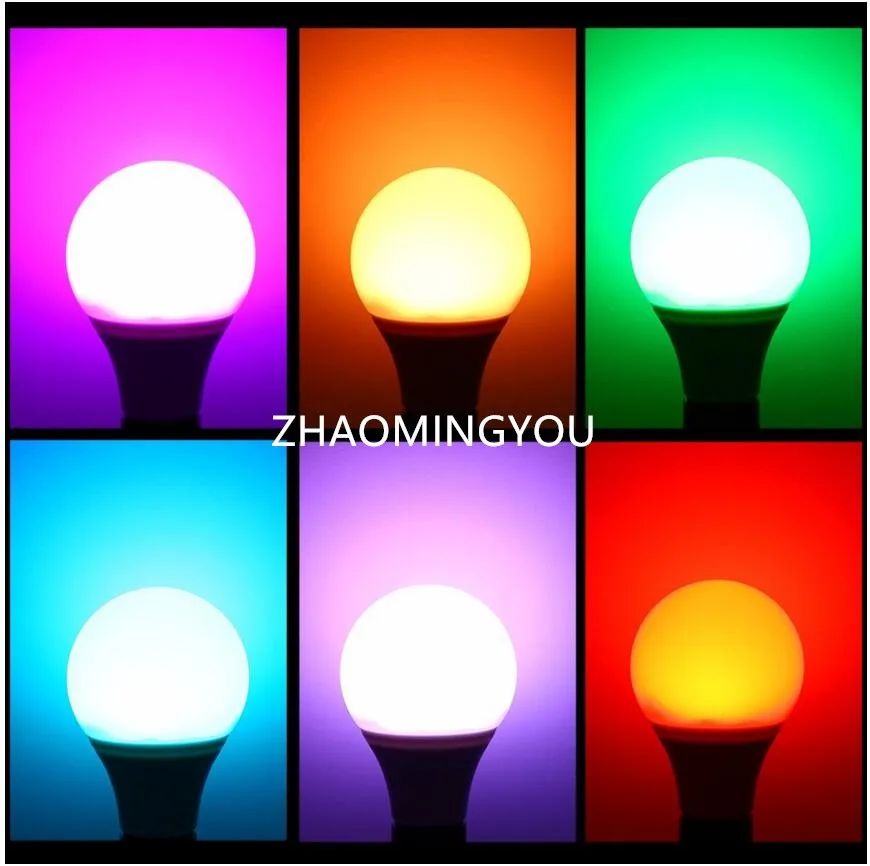 Светодиодная RGB лампа YOU E27 SMD5050 3 Вт 5 10 точечный светильник переменного тока 90 260 В