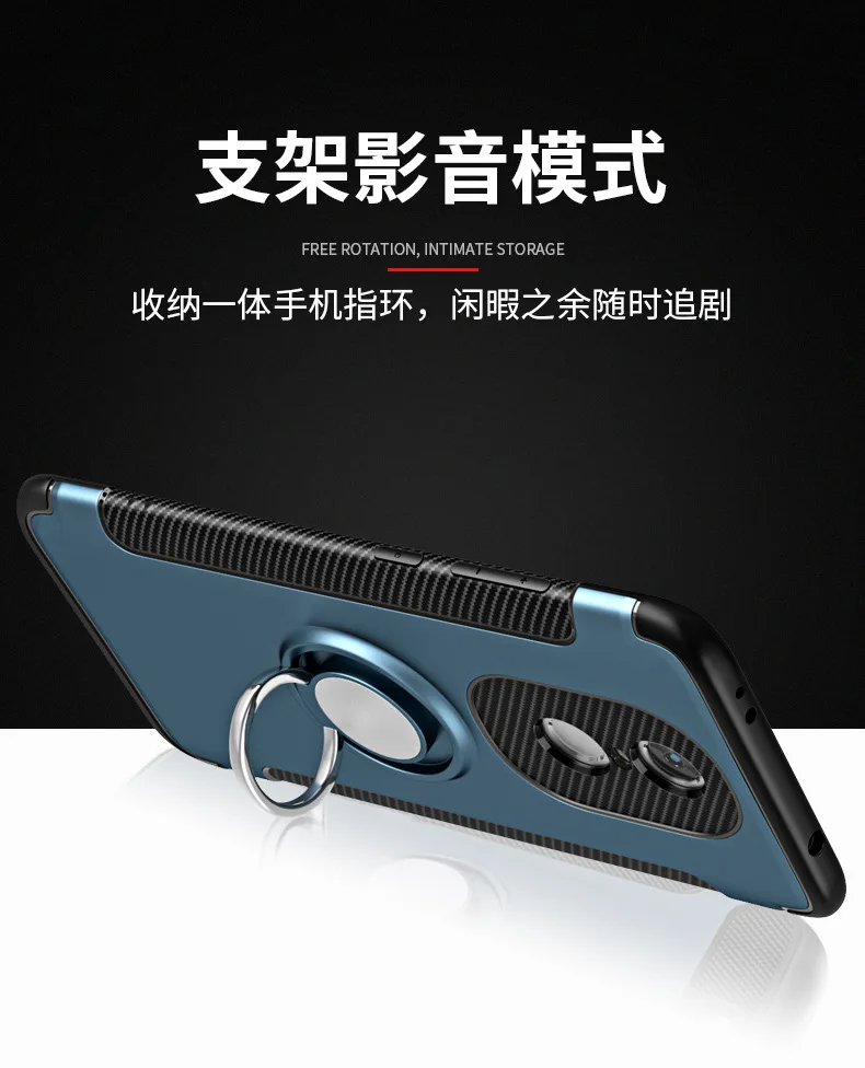 For Xiaomi Redmi Note 4 4X Case Hard PC+Silicone With Stand Ring Magnet Hybrid Protective Back Cover for xiaomi redmi 4x shell |