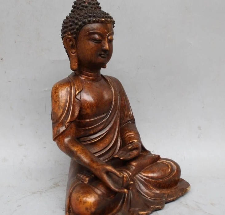 13 &quotдревнетибетский буддизм Бронзовая позолота Шакьямуни Статуэтка Будда