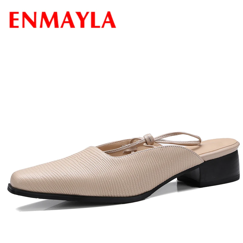 ENMAYLA/женские туфли-лодочки на низком каблуке обувь без шнуровки Кружевные