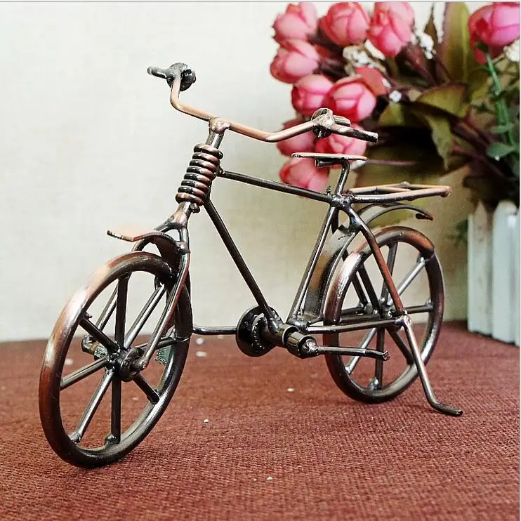 Новинка 2020 Ретро модель велосипеда металлические украшения фигурка для друга