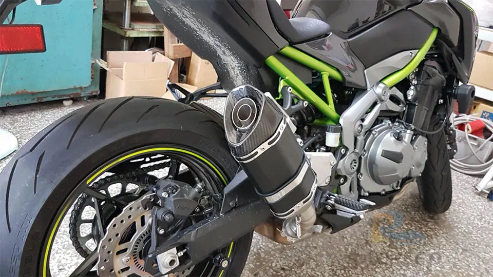 Z900 мотоцикл глушитель со средней трубой z900 модифицированный труба без шнуровки