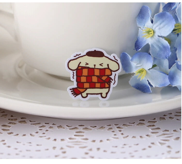 40 шт креативные kawaii самодельные наклейки для пудинга собаки/красивые