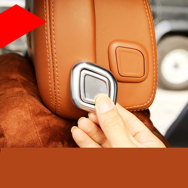 Interior Car Styling Matte Headrest Switch Button Cover Trim decoration Auto Accessories For Maserati Levante 2016-2018 | Автомобили и