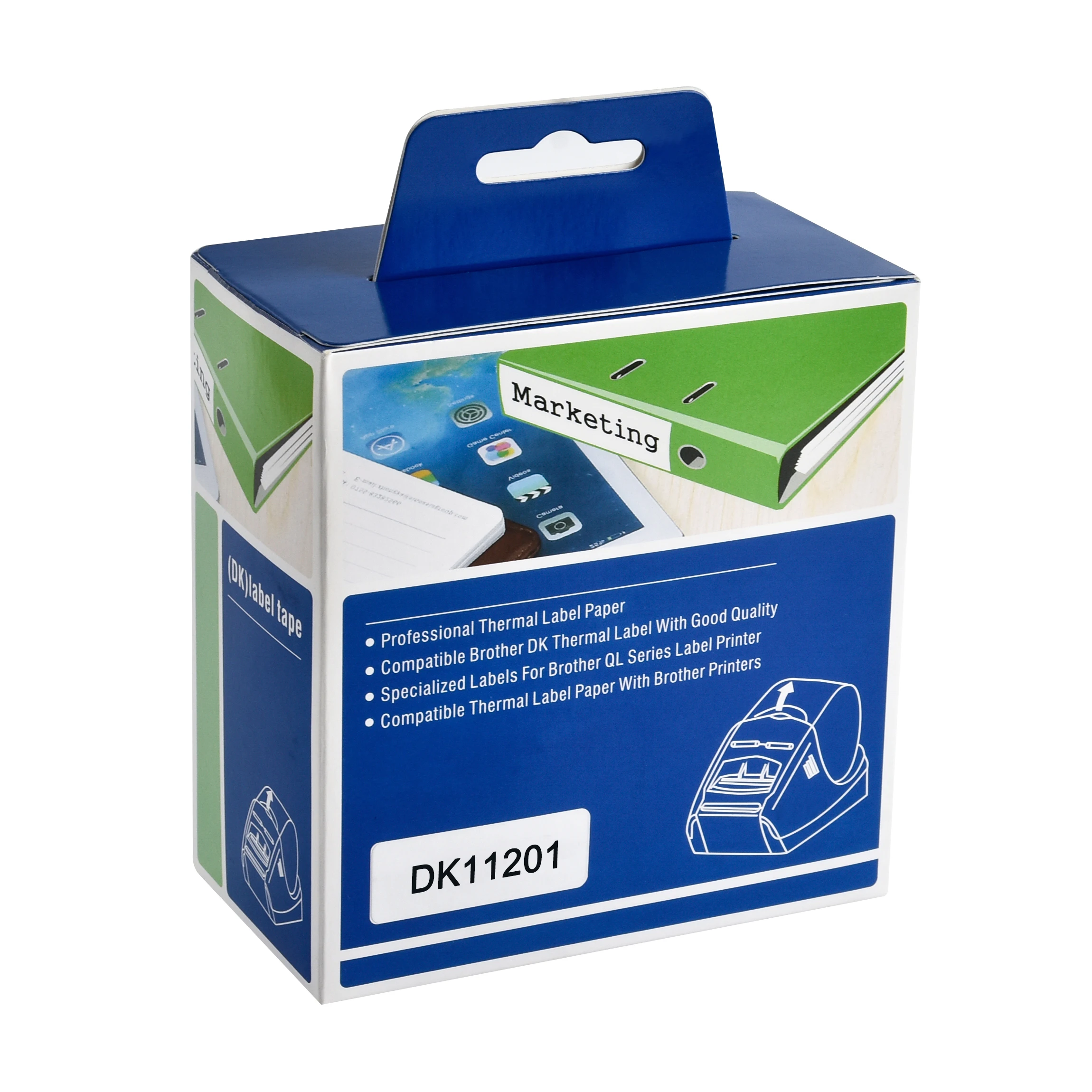 CIDY 50 Rolls Brother Compatible Labels DK-11201 brother labels 400 per roll DK 11201 1201 29mm x 90mm for QL570 QL700 | Компьютеры и