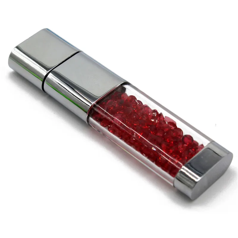 Red BiNFUL Кристалл флеш-накопитель алмазный usb флэш-накопитель 4 ГБ 8 ГБ 16 ГБ 32 ГБ карта памяти Металл usb2.0 - Цвет: Red