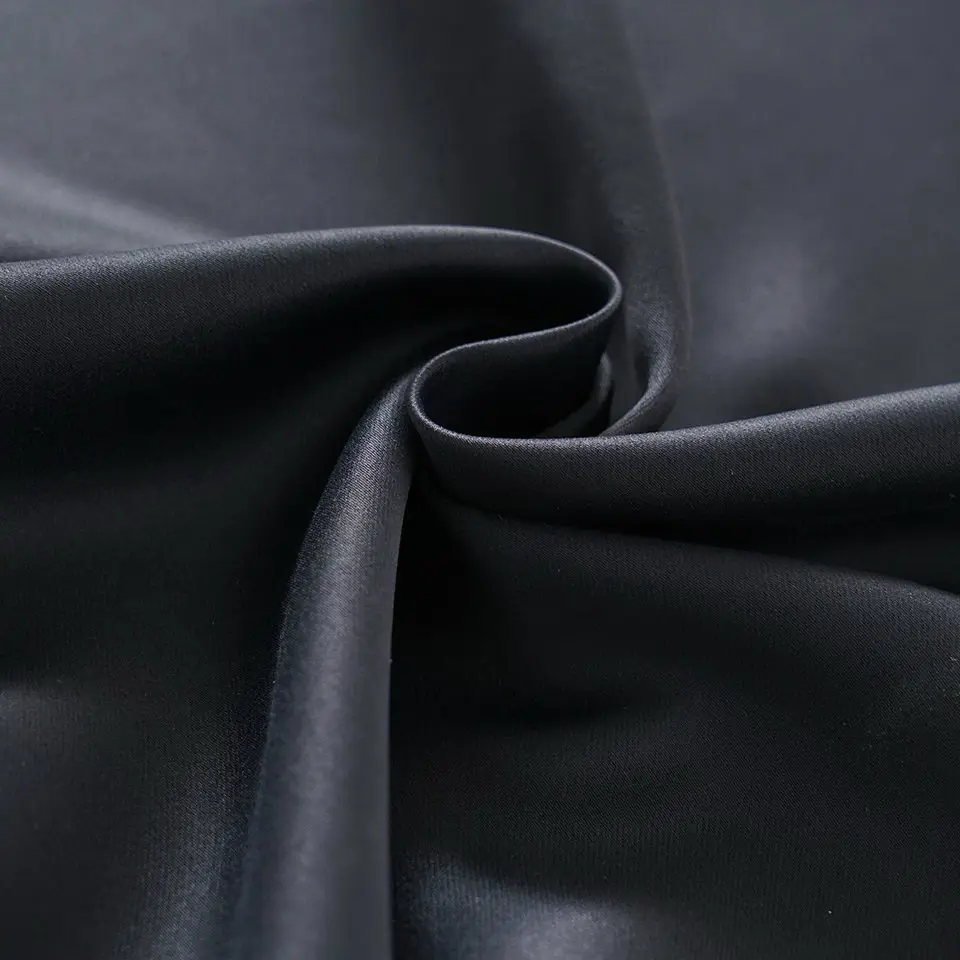 black cloth Однотонные шторы из полиэстера зеленого цвета для гостиной, темно-синие шторы для спальни, занавески на окна, кухонные занавески 092& 30 - Цвет: black cloth