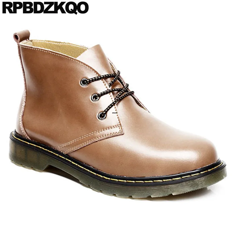 Мужские коричневые ботинки со шнуровкой повседневные в стиле милитари винтажные