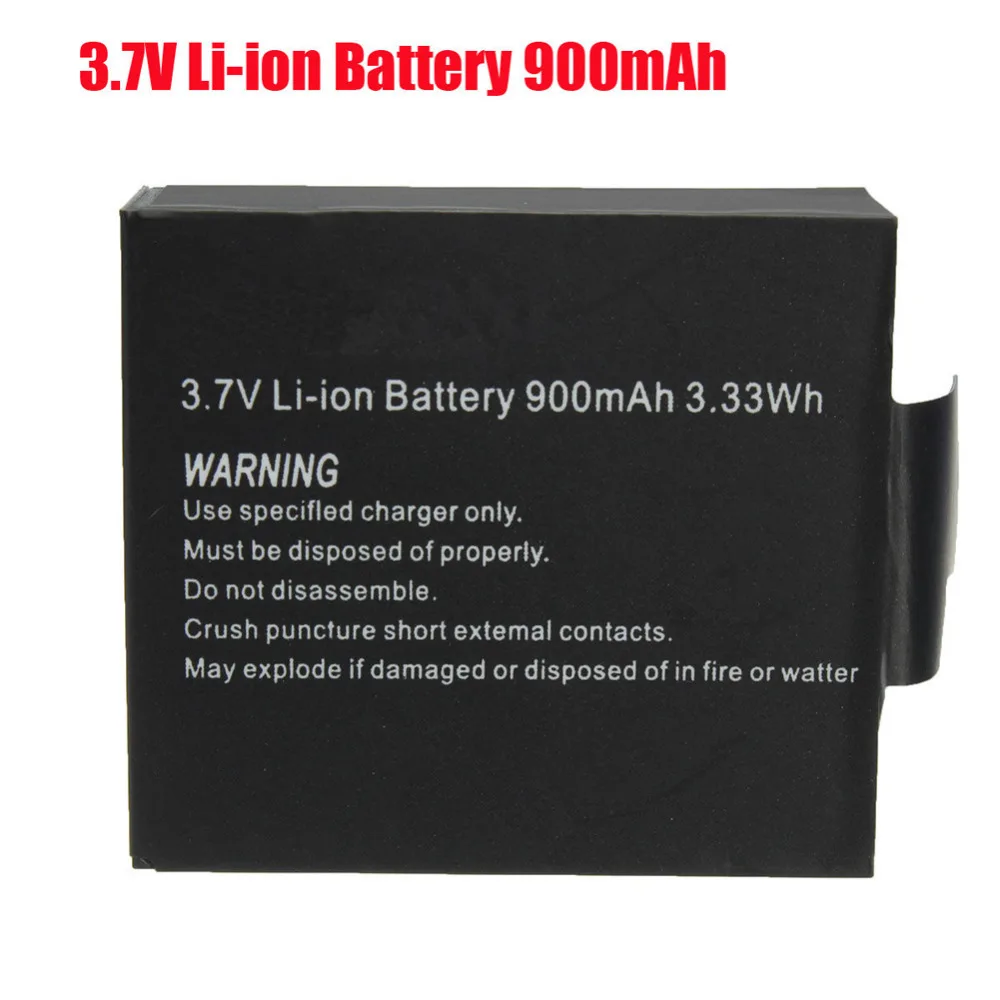 Аккумулятор литий ионный для экшн камеры 900 мАч|battery for sjcam|900mah li-ion batteryli-ion battery 900mah |
