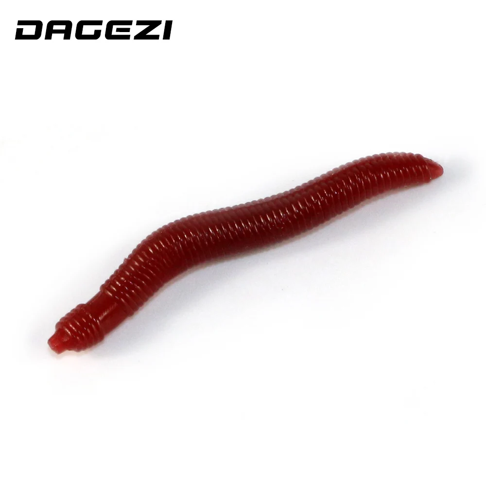 Приманки DAGEZI с запахом красного червя 4 см Мягкая приманка для карпа