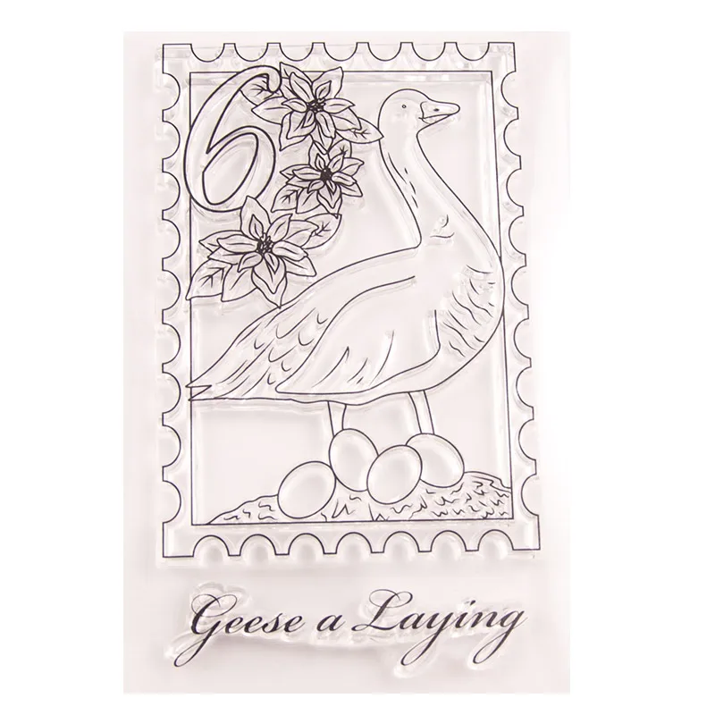 Новый прозрачный силиконовый штамп в виде джиса для печати сделай сам