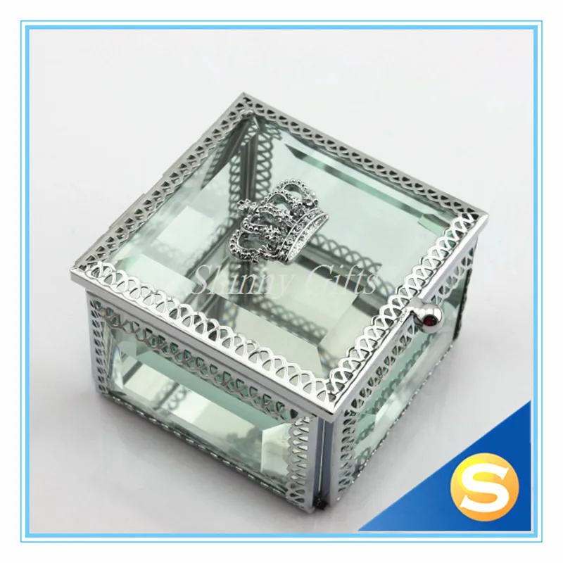 Подарочная коробка для ювелирных изделий с зеркальной коробкой|jewelry box black|box
