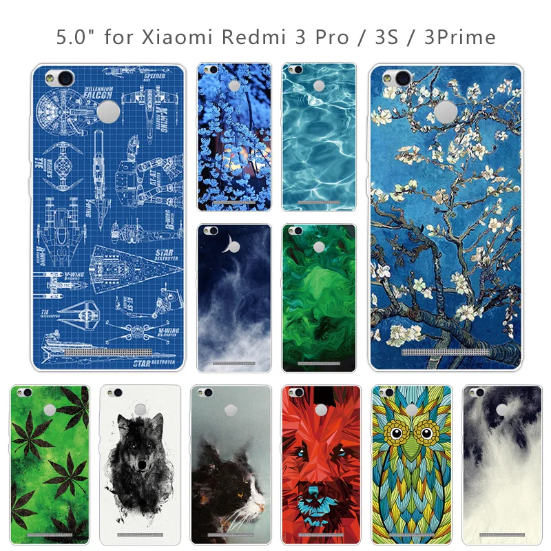 Чехол для телефона Xiaomi Redmi 3 Pro 3s прозрачный зеленый задний 5 0 &quotдля S Мягкий