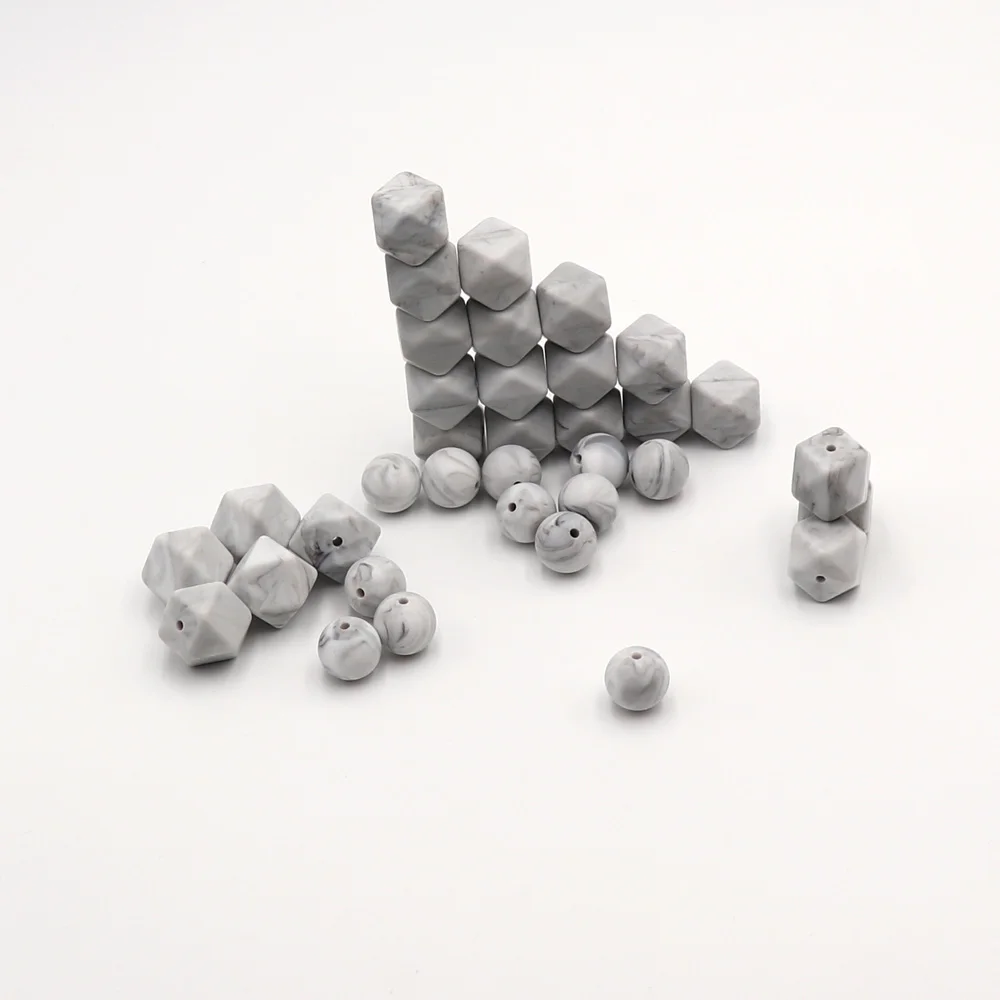 TYRY.HU оригинальные 20 шт. мраморные цветные бусины для прорезывания зубов 17 мм