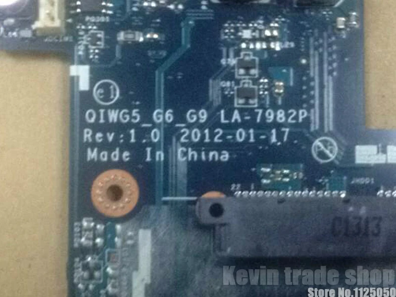 Qiwg5-g6-g9 LA-7982P для Lenovo лэптоп g580 p580 P585 материнская плата DDR3 интегрированный рабочий