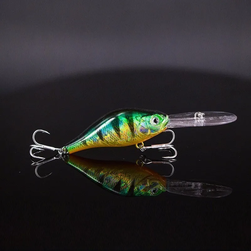perch Срочная жесткая приманка гольян 10 см 15,5 г рыболовные приманки вибрационные погремушки Крючки приманки искусственный глубокий дайвинг кренкбейты - Цвет: perch