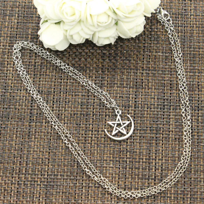 Новинка модные подвески в виде звезды Луны круглые крест цепочка короткая