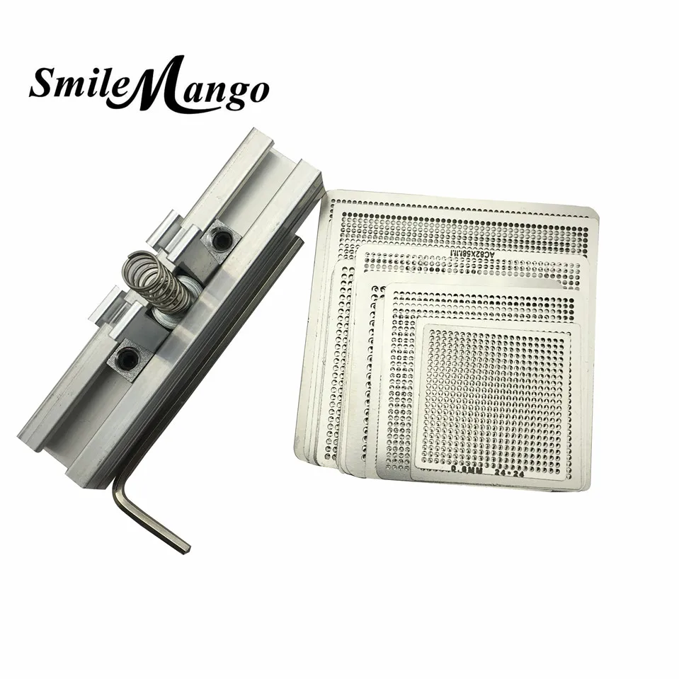 Трафареты BGA Универсальные с прямым нагревом набор для пайки и ремонта микросхем