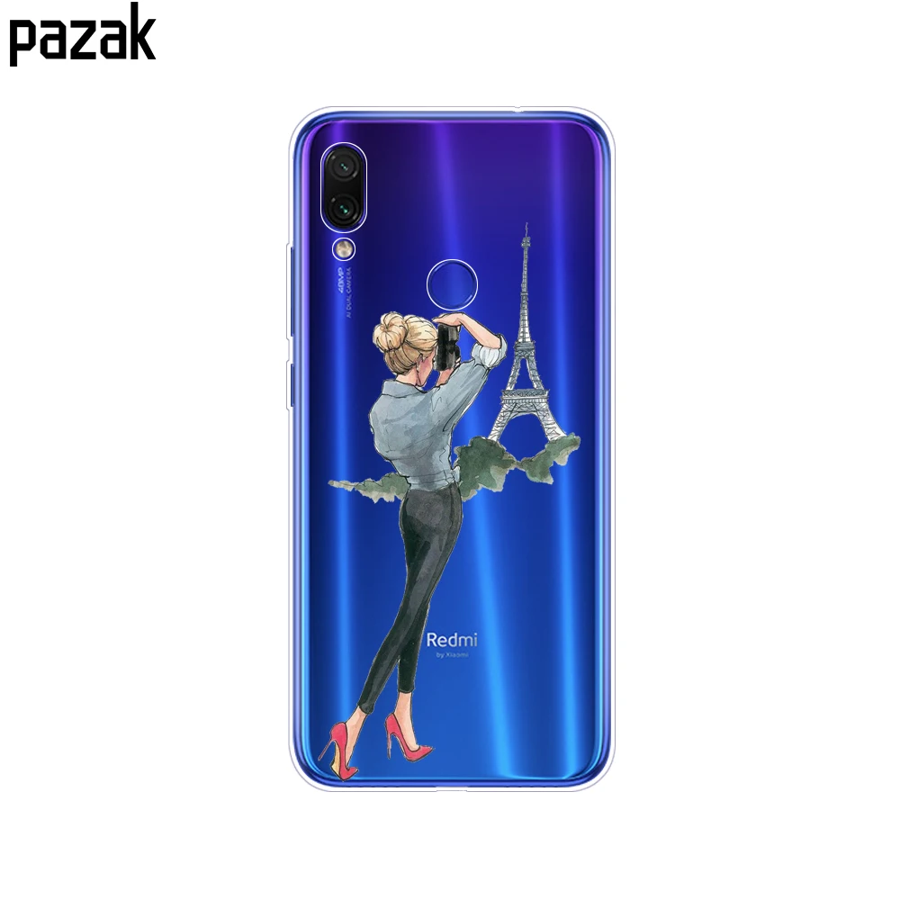 Чехол для Xiaomi Redmi Note 7, 6,3 дюйма, силиконовый чехол из мягкого ТПУ с рисунком для Xiaomi Redmi 7, чехол 6,26 дюйма, Fundas Coque Redmi Note7, чехол - Цвет: 34263