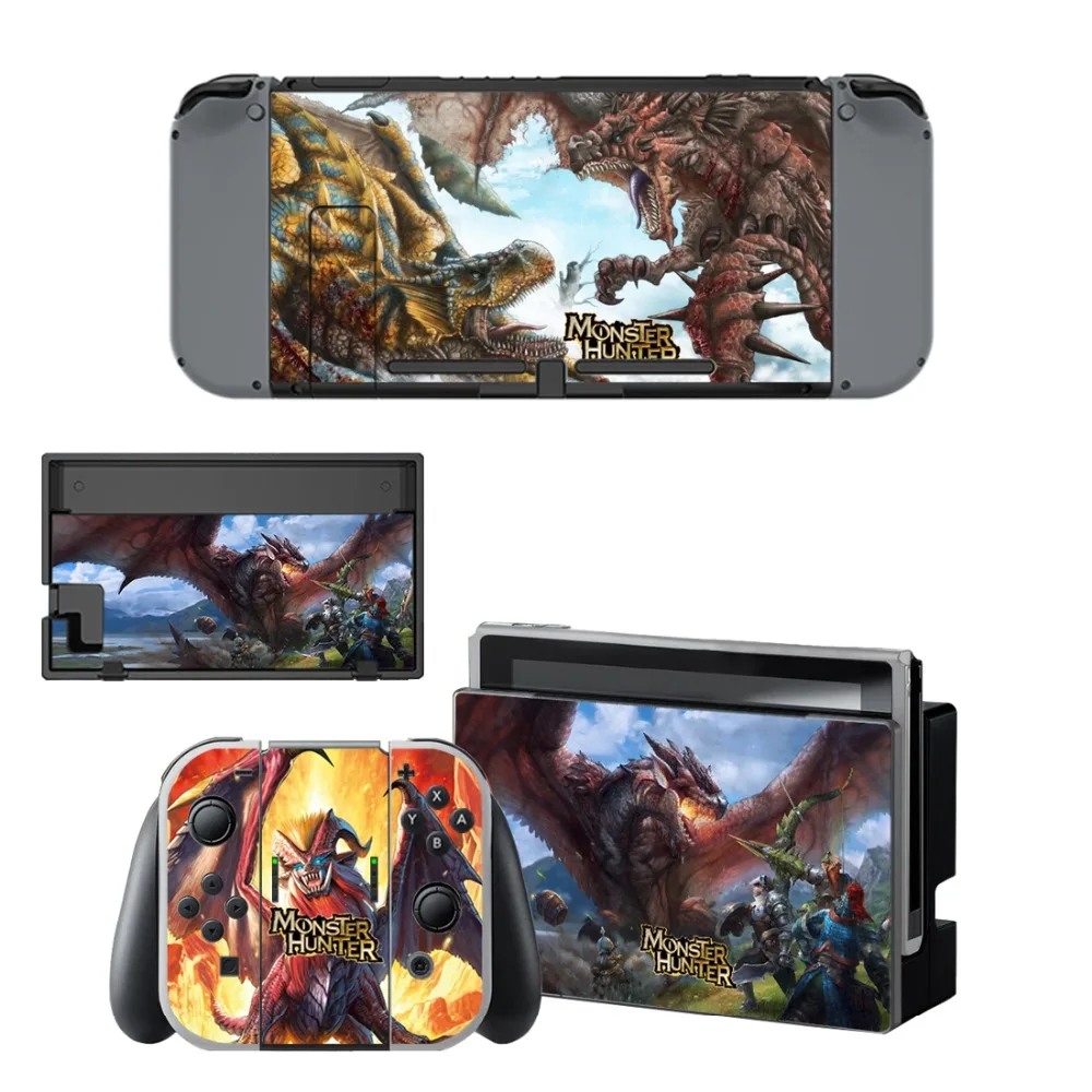 Наклейка охотника монстра виниловая Защитная пленка для Nintendo Switch NS консоль +