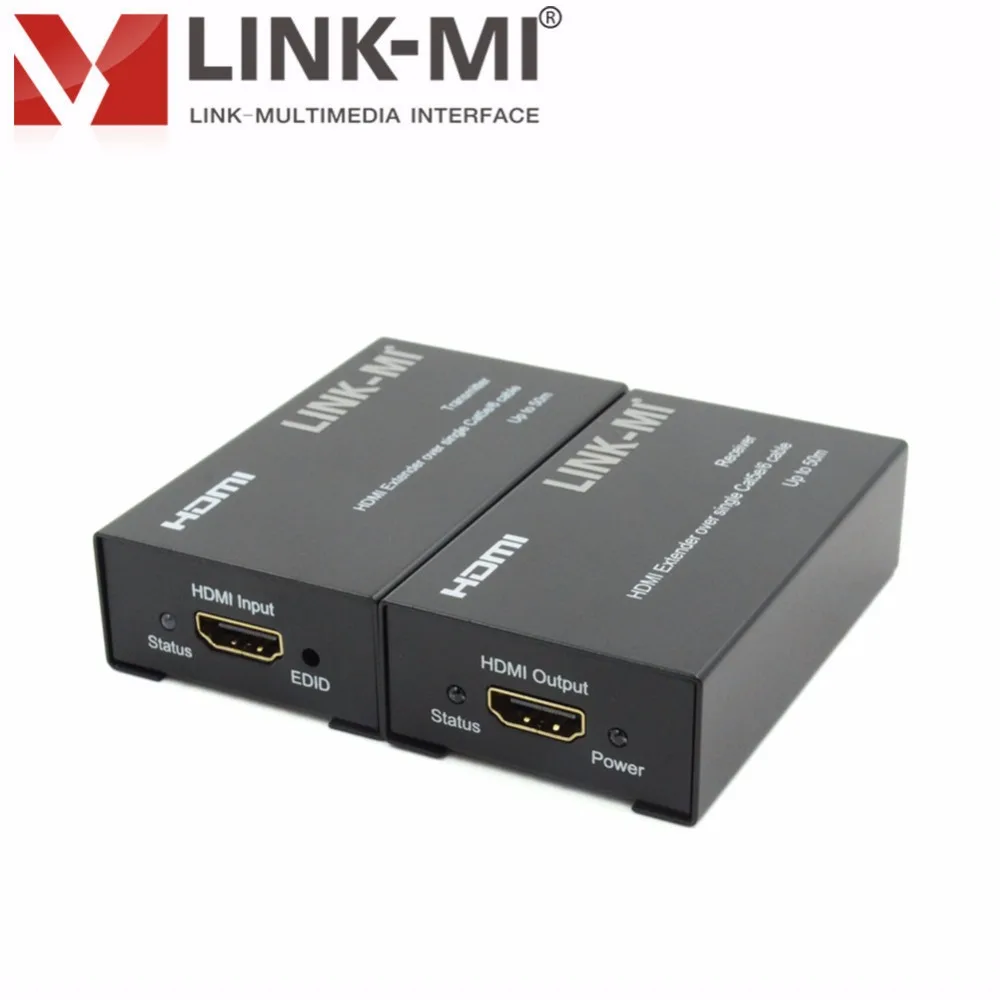 LINK MI 50 м одиночный Cat5e/6 HDMI удлинитель UTP кабель высокой четкости 108PP