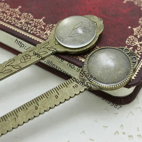 5 комплектов камея из античного бронзового сплава круглая линейка 23*132 мм