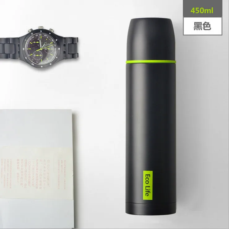 Настоящий товар бренда OneDay цветной термос из нержавеющей стали ECO с кнопкой на