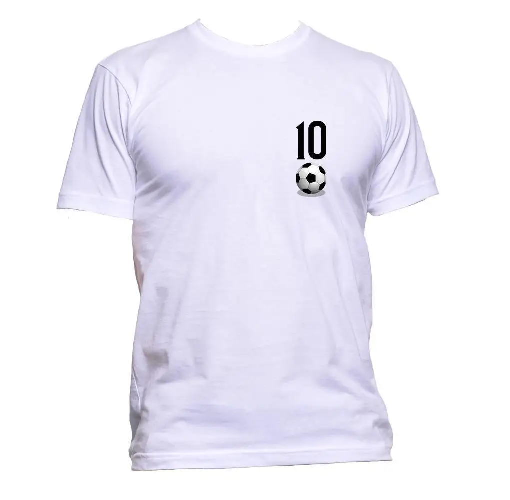 

T-Shirt 10 Footballer Soccerer Ball Fan Pocket T-Shirt Mens Unisex Fashion Cool Giftprinted Tops Tee