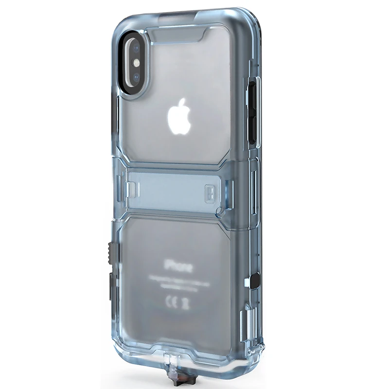 Водонепроницаемый чехол для iPhone X полное покрытие защитный чехол подставка держатель ПК tермопластичный силикон получить бесплатный подарок