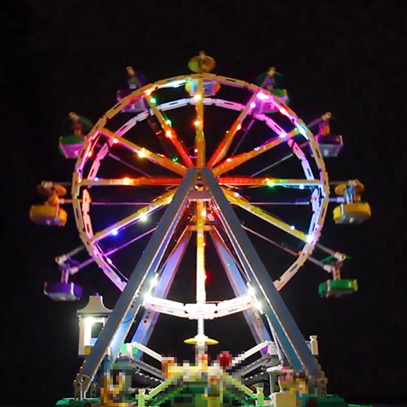 Конструктор Lego 10247 со светодиодной подсветкой совместим с колесами обозрения 15012