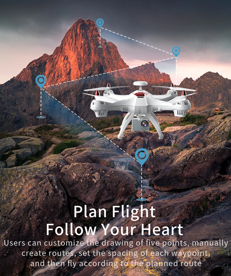 Global Drone X183 профессиональный двойной gps Дрон RTF с HD камерой FPV gps вертолет RC Квадрокоптер следуй за мной
