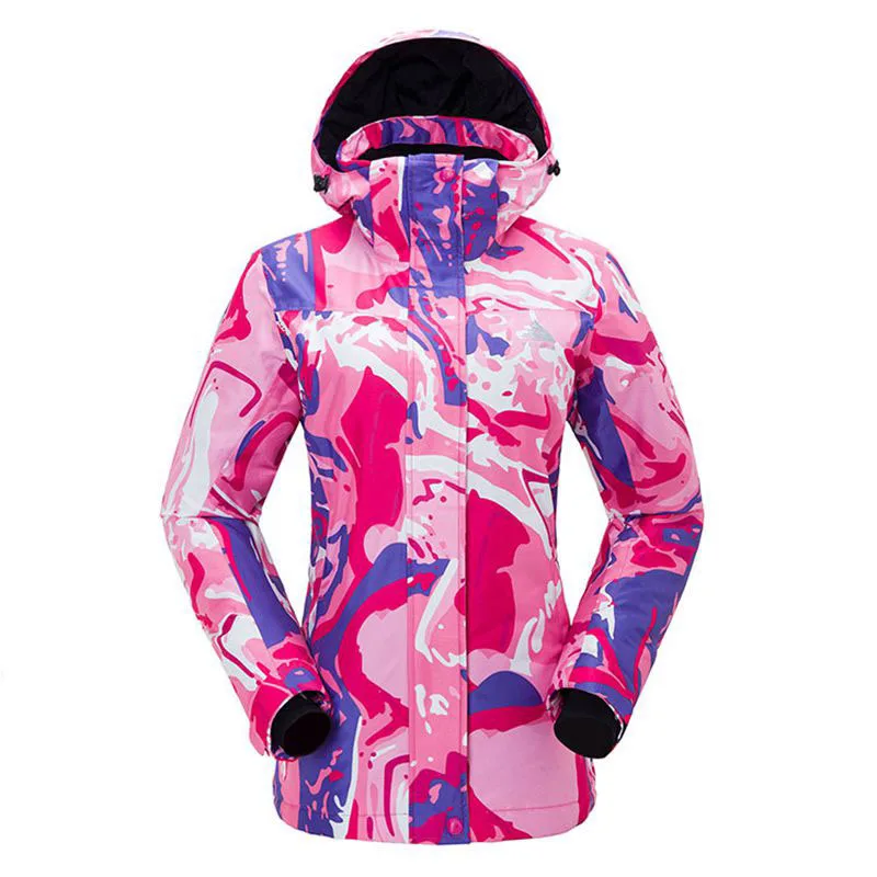 Лыжный костюм для женщин зимняя водонепроницаемая ветрозащитная Утепленная