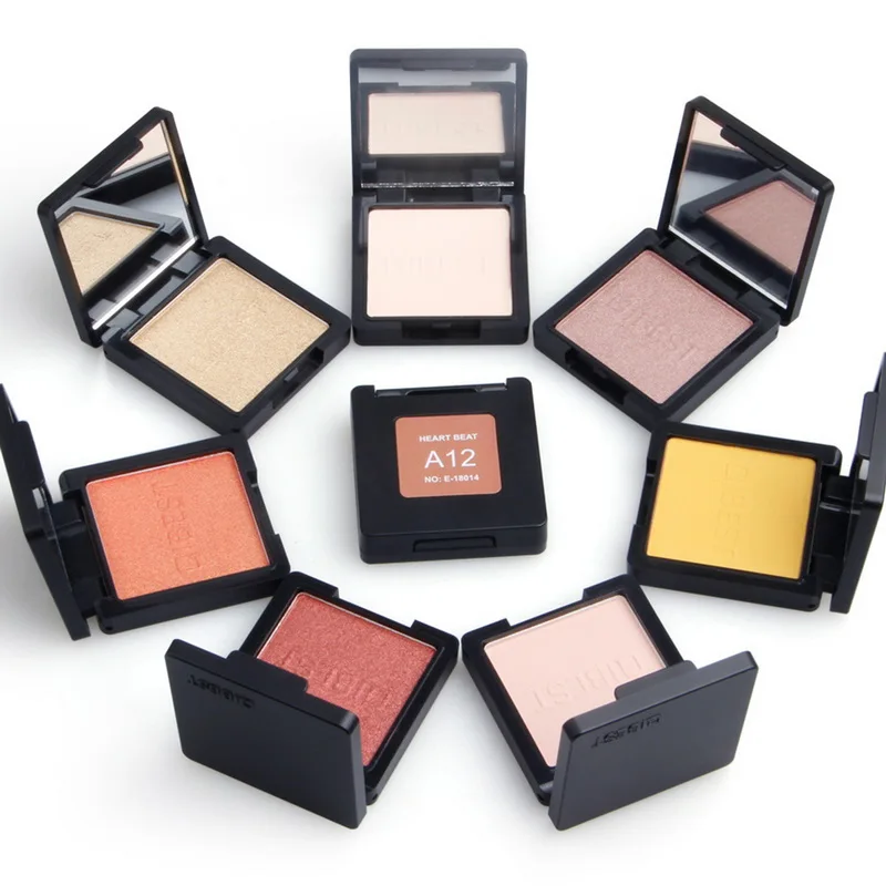 Бренд QIBEST одноцветные тени для век долговечные матовые и мерцающие макияж