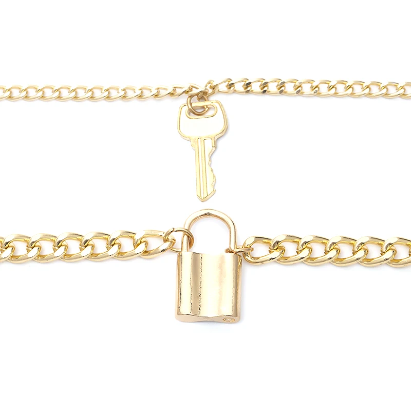 Женское серебряное ювелирное изделие цветной висячий замок многослойное