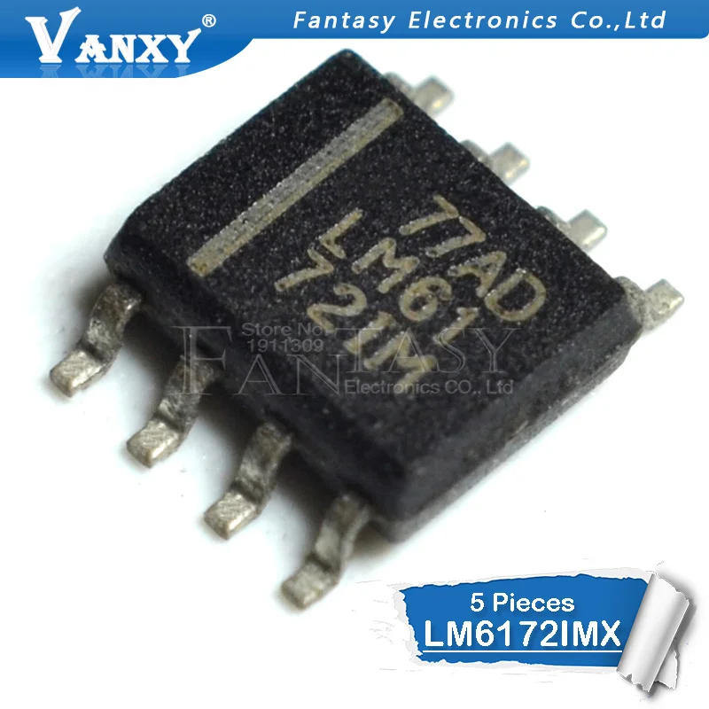 5 шт. LM6172IM лапками углублением SOP 8 LM6172 SOP8 LM6172IMX новый оригинальный|Интегральные