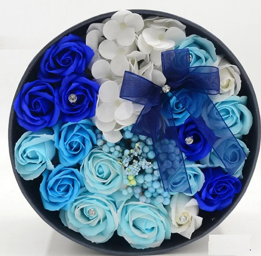 Мыло РОЗА Подсолнух цветок с лентой подарочная коробка для свадьбы Валентина