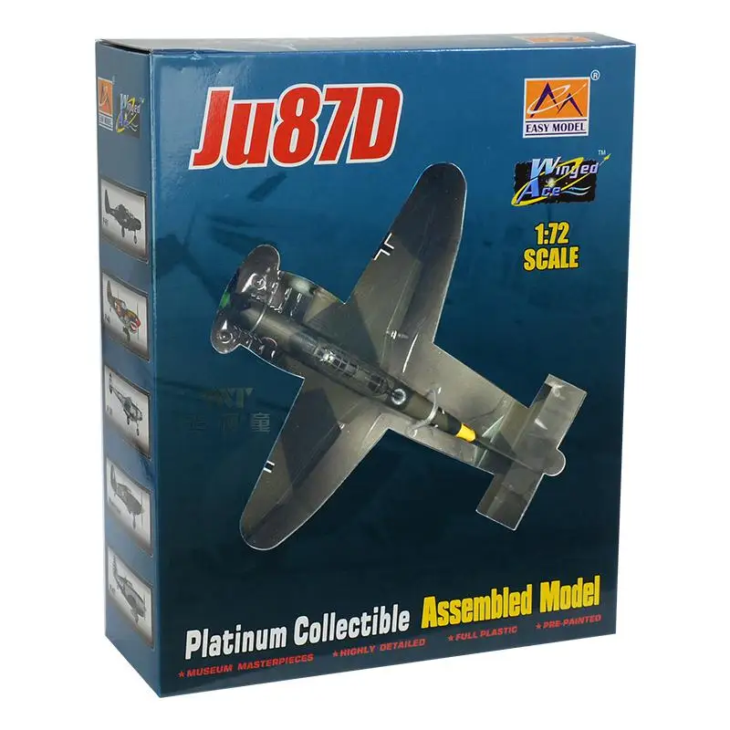 Предварительно построенный 1:72 scale Ju 87 Stuka dive bomber World War II 87D aircraft hobby Коллекционная